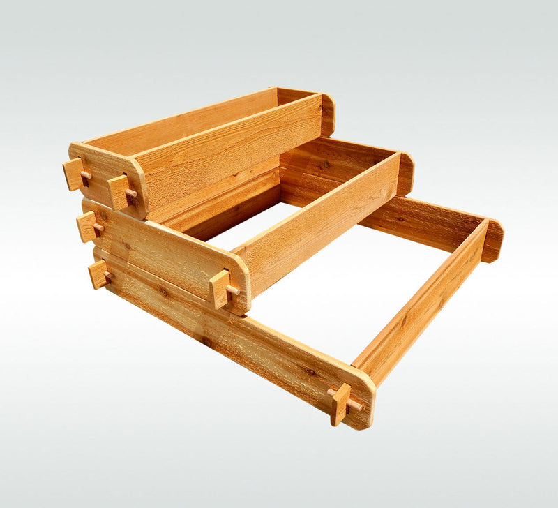Load image into Gallery viewer, Timberlane Gardens Raised Garden Bed Kit 3 Tiered (1x3 2x3 3x3) Select Cedar Elevated Planter
