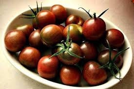 Heirloom Organic Black Cherry Tomato seeds package, GrowTime Garden Supply