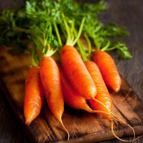 Heirloom Organic Little Finger Carrot seeds package, GrowTime Garden Supply