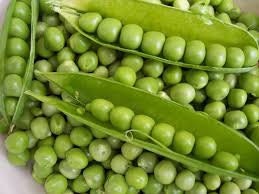 Heirloom Organic Easy Peasy English Pea seeds package, GrowTime Garden Supply