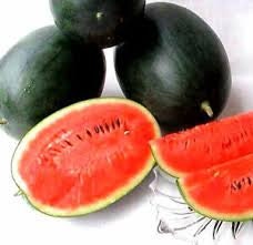 Load image into Gallery viewer, Heirloom Organic Black Diamond Watermelon Seeds (aka Cannonball Watermelon, Florida Giant Watermelon)
