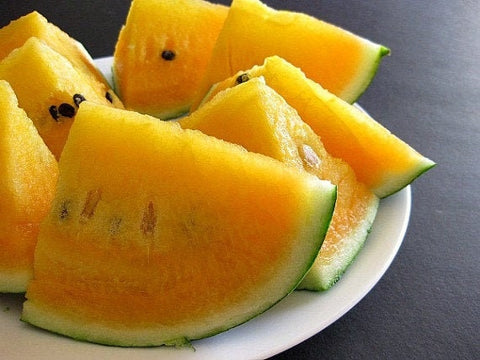 Rare Heirloom Organic Yellow Flesh Moon and Stars Watermelon seeds package, GrowTime Garden Supply