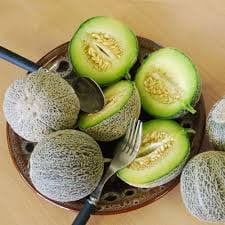 Rare Heirloom Organic Rocky Ford Green Flesh Melon seeds package, GrowTime Garden Supply