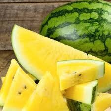 Heirloom Organic Mountain Sweet Yellow Watermelon seeds package, GrowTime Garden Supply