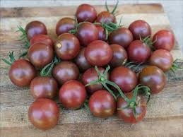 Load image into Gallery viewer, Heirloom Organic Black Cherry Tomato Seeds
