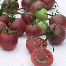 Load image into Gallery viewer, Heirloom Organic Chocolate Cherry Tomato Seeds Solanum lycopersicum
