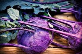 Load image into Gallery viewer, Heirloom Organic Azur Star Kohlrabi Seeds
