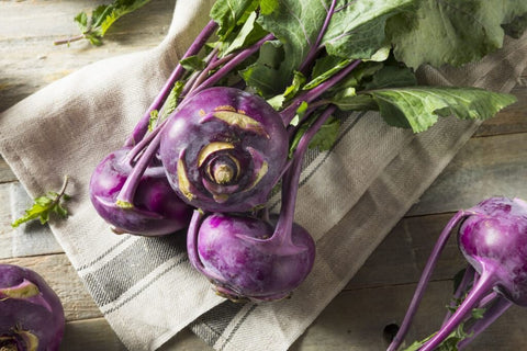 Heirloom Organic Azur Star Kohlrabi seeds package, GrowTime Garden Supply