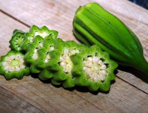 Heirloom Organic Star Of David Okra Seeds (AKA Israeli Okra, Old Fashioned Okra), additional product view 2