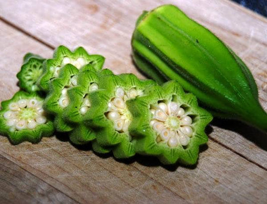 Heirloom Organic Star Of David Okra Seeds (AKA Israeli Okra, Old Fashioned Okra)