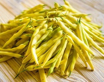Load image into Gallery viewer, Heirloom Organic Yellow Pencil Pod Bush Bean Seeds
