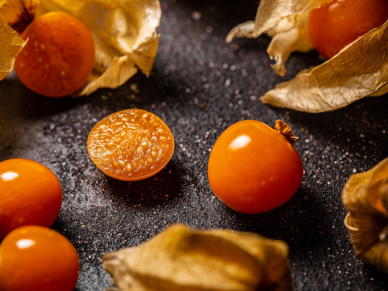 Load image into Gallery viewer, Heirloom Organic Cape Gooseberry Seeds  Aka Physalis peruviana, Golden Berry, Rasbhari, Peruvian Groundcherry, Poha
