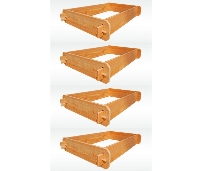 Load image into Gallery viewer, SET OF 2 Timberlane Gardens Easy Raised Garden Bed Kits Double. Deep. Select Cedar. Mortise &amp; Tenon. 2' W x 3' L
