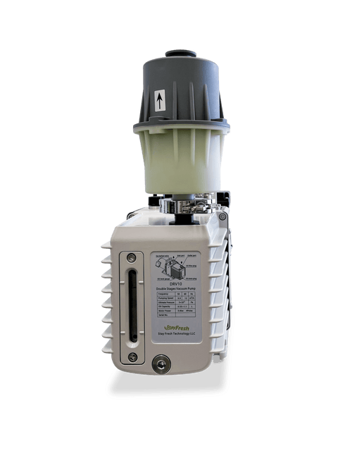 Commercial oil vacuum pump, detail view