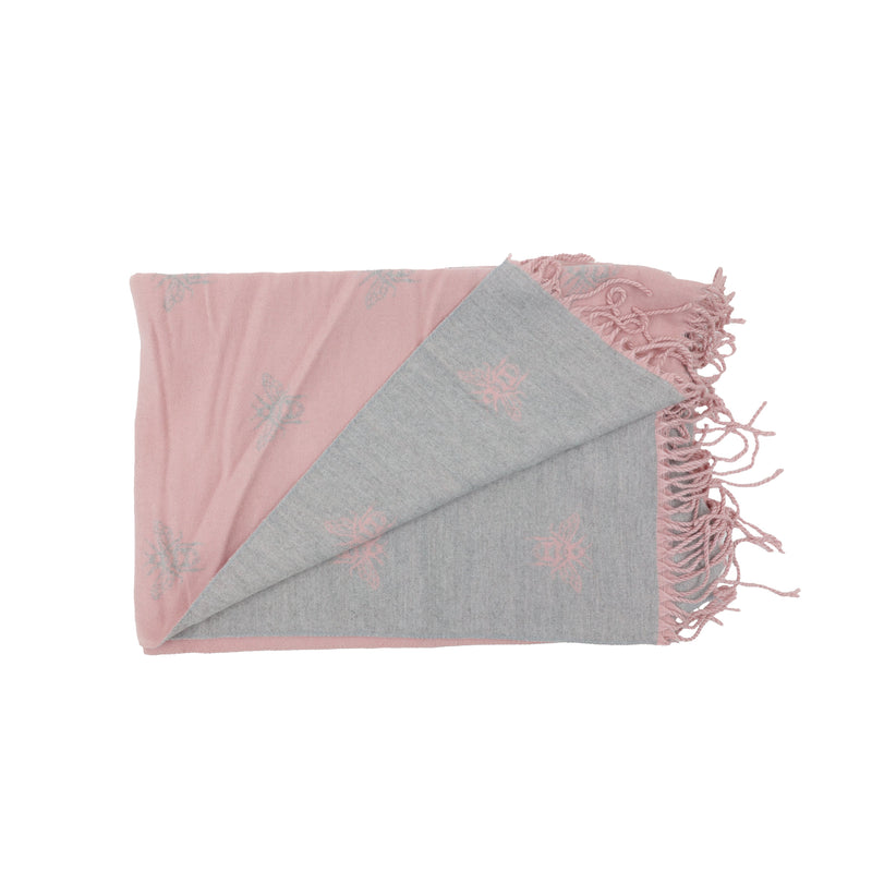 Load image into Gallery viewer, The Bee Works | Bee Print Double Sided Scarf
