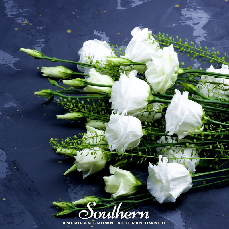Load image into Gallery viewer, Sapphire White Lisianthus – 25 Seeds
