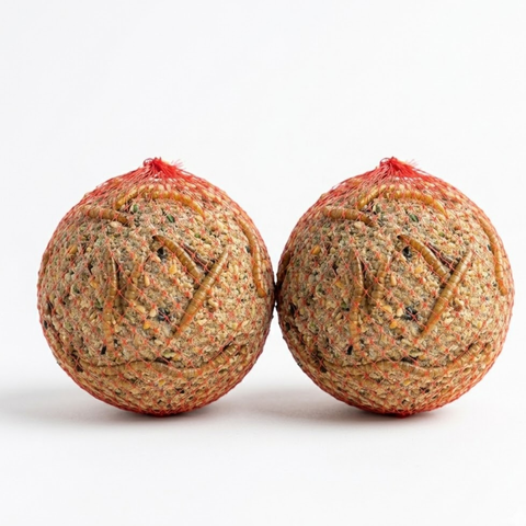 Quail and gamebird Knödel enrichment feed ball, 2-pack