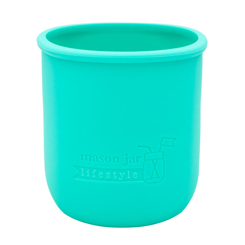 Load image into Gallery viewer, Silicone Sleeve for Regular Mouth Pint 16oz Mason Jars
