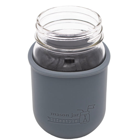 Silicone Sleeve for Regular Mouth Pint 16oz Mason Jars
