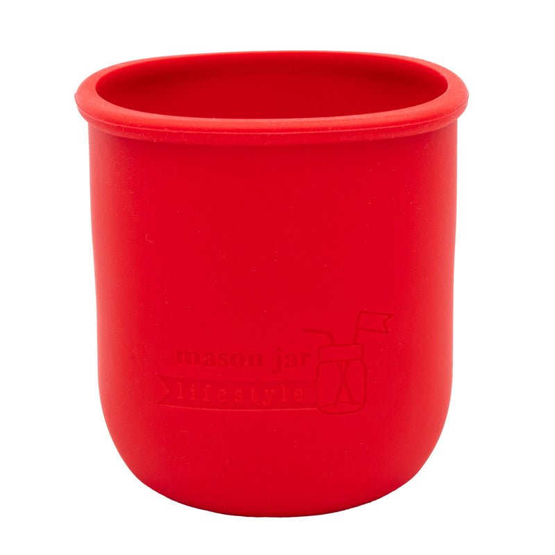 Load image into Gallery viewer, Silicone Sleeve for Regular Mouth Pint 16oz Mason Jars
