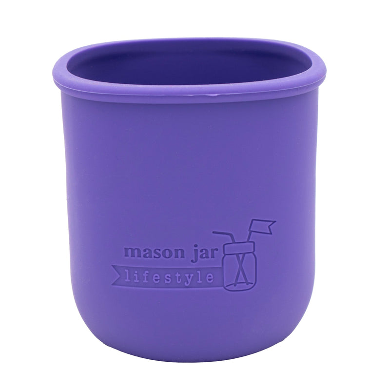 Load image into Gallery viewer, Silicone Sleeve for Regular Mouth Pint 16oz Mason Jars
