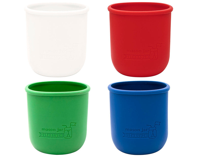 Load image into Gallery viewer, Silicone Sleeve for Regular Mouth Pint 16oz Mason Jars
