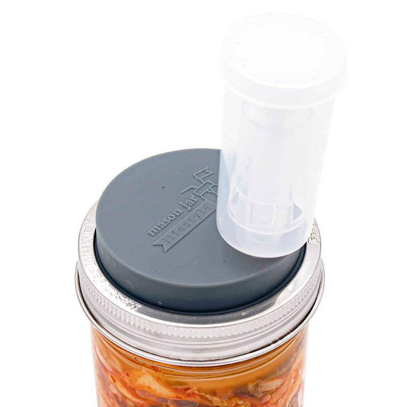 Load image into Gallery viewer, 3 Piece Plastic Airlock for Fermenting in Mason Jars
