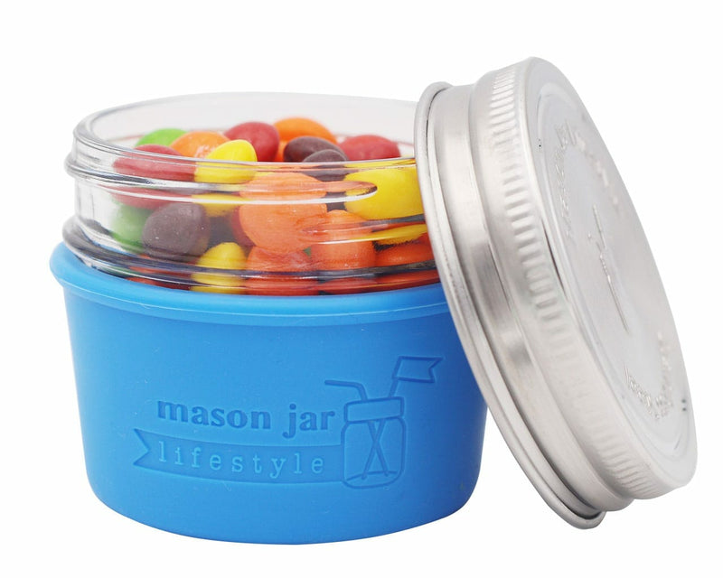 Load image into Gallery viewer, Silicone Sleeve for 4oz Mason Jars
