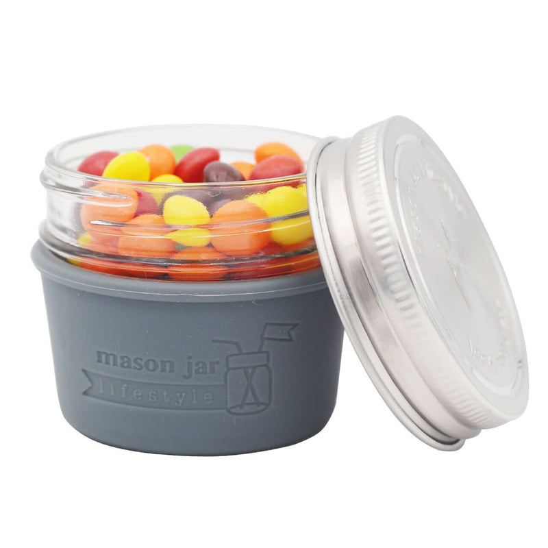 Load image into Gallery viewer, Silicone Sleeve for 4oz Mason Jars
