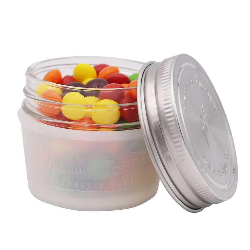 Load image into Gallery viewer, Silicone Sleeve for 4oz Mason Jars
