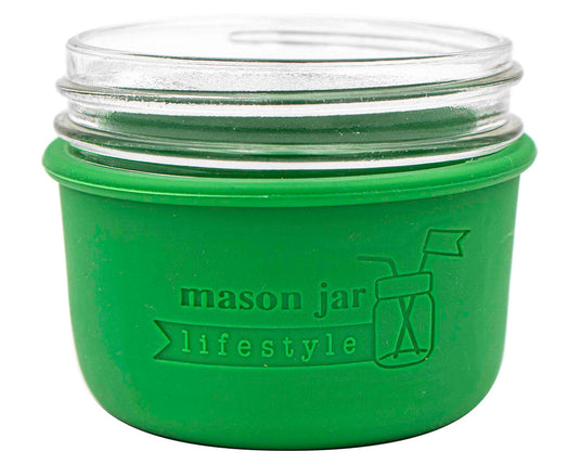 Silicone Sleeve for Wide Mouth Half Pint 8oz Mason Jars