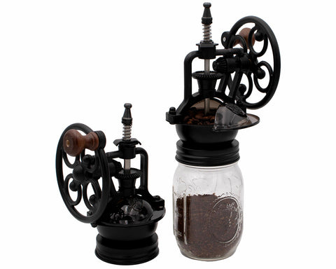 Vintage reproduction manual coffee grinder lid
