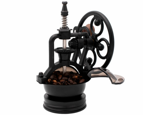 Coffee grinder lid, detail view