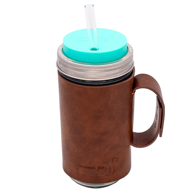 Load image into Gallery viewer, Azure Standard 24oz Wide Mouth Pint &amp; Half Mason Jar
