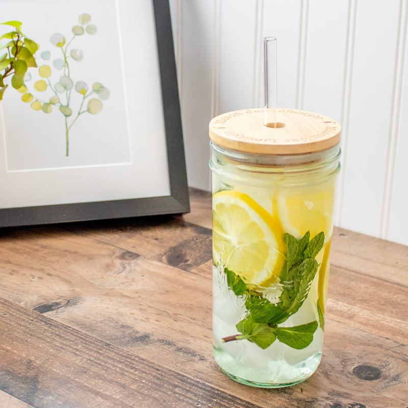 Load image into Gallery viewer, Azure Standard 24oz Wide Mouth Pint &amp; Half Mason Jar - Single Jar
