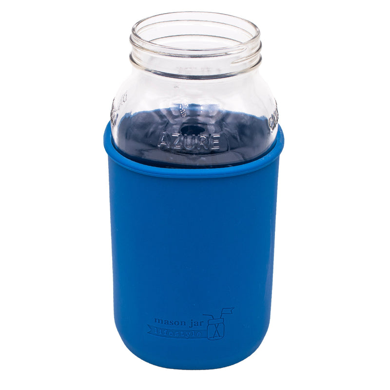 Load image into Gallery viewer, Azure Standard 64oz Wide Mouth Half Gallon Mason Jar
