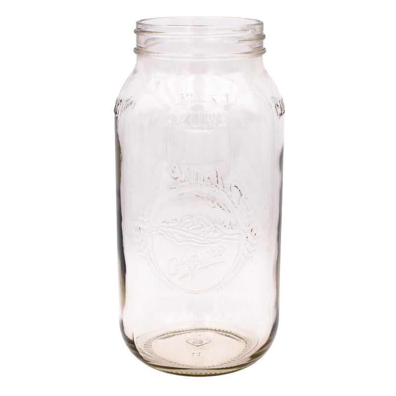 Load image into Gallery viewer, Azure Standard 64oz Wide Mouth Half Gallon Mason Jar
