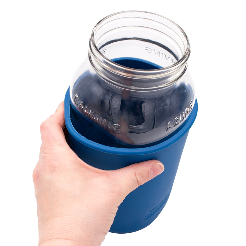 Load image into Gallery viewer, Azure Standard 64oz Wide Mouth Half Gallon Mason Jar
