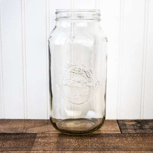 Azure Standard 64oz Wide Mouth Half Gallon Mason Jar