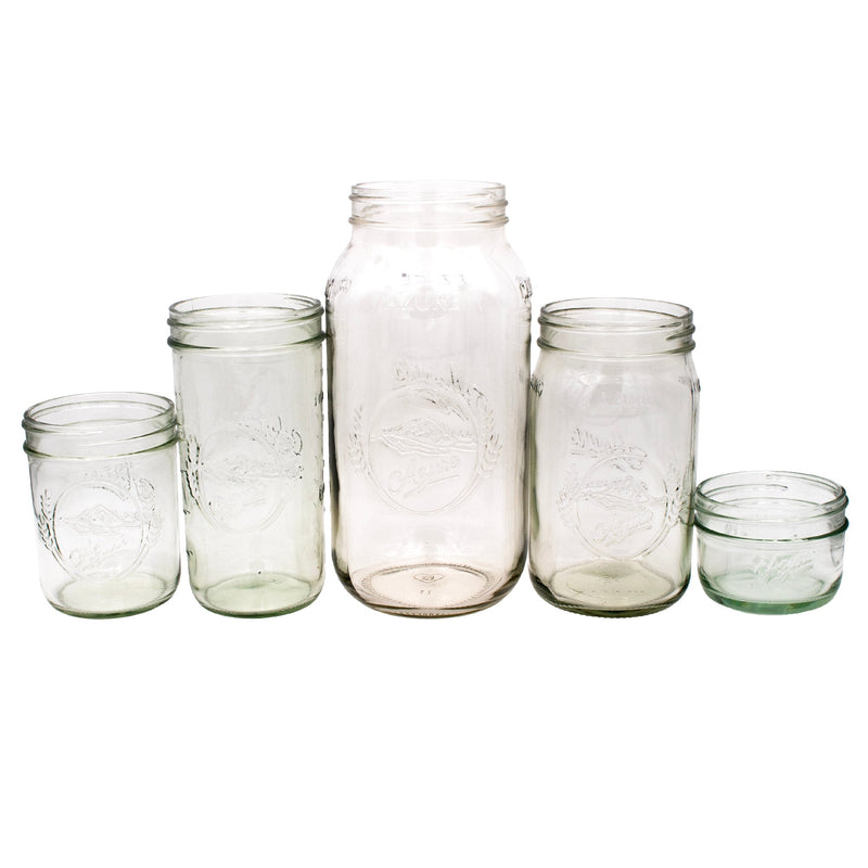 Load image into Gallery viewer, Azure Standard 64oz Wide Mouth Half Gallon Mason Jar
