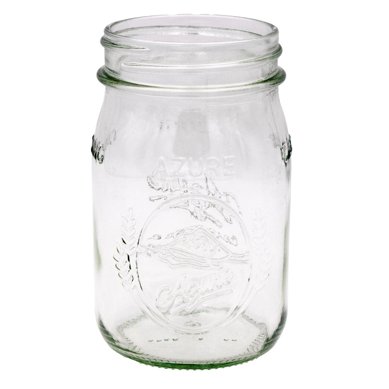 Load image into Gallery viewer, Azure Standard 16oz Regular Mouth Pint Mason Jar
