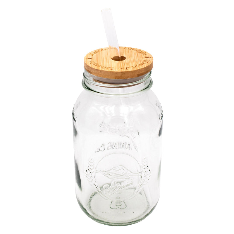 Load image into Gallery viewer, Azure Standard 32oz Regular Mouth Quart Mason Jar
