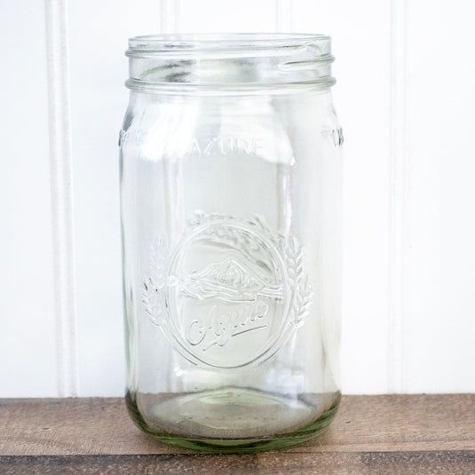Azure Standard 32oz Wide Mouth Quart Mason Jar