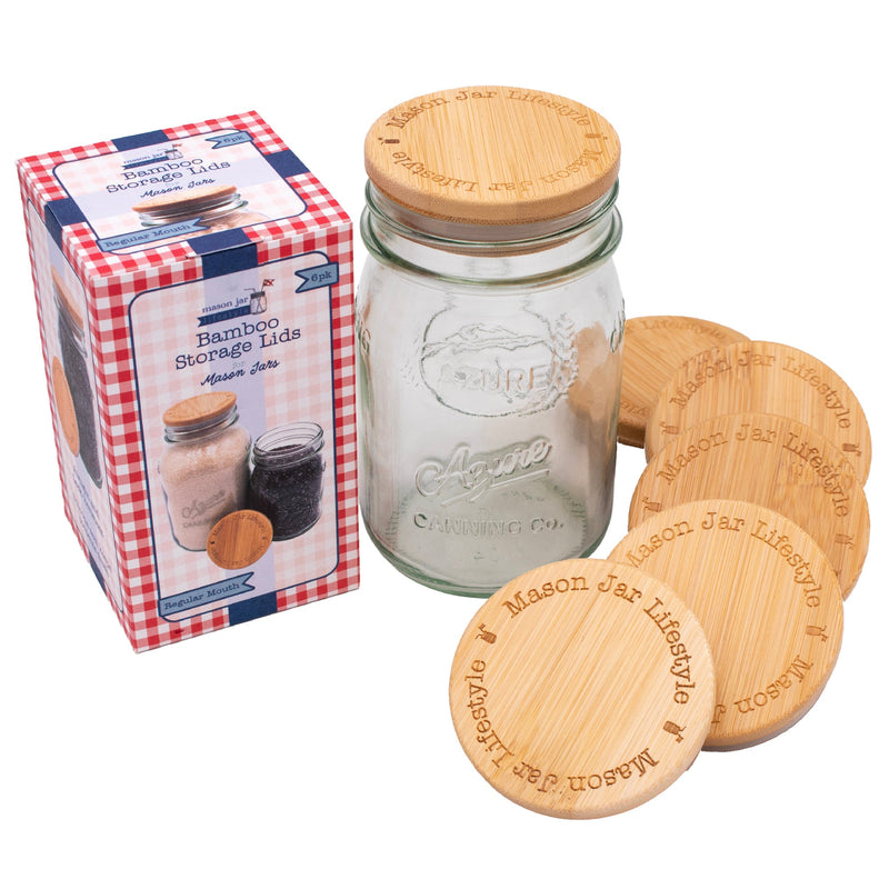 Load image into Gallery viewer, Bamboo Storage Stopper Lids for Mason Jars
