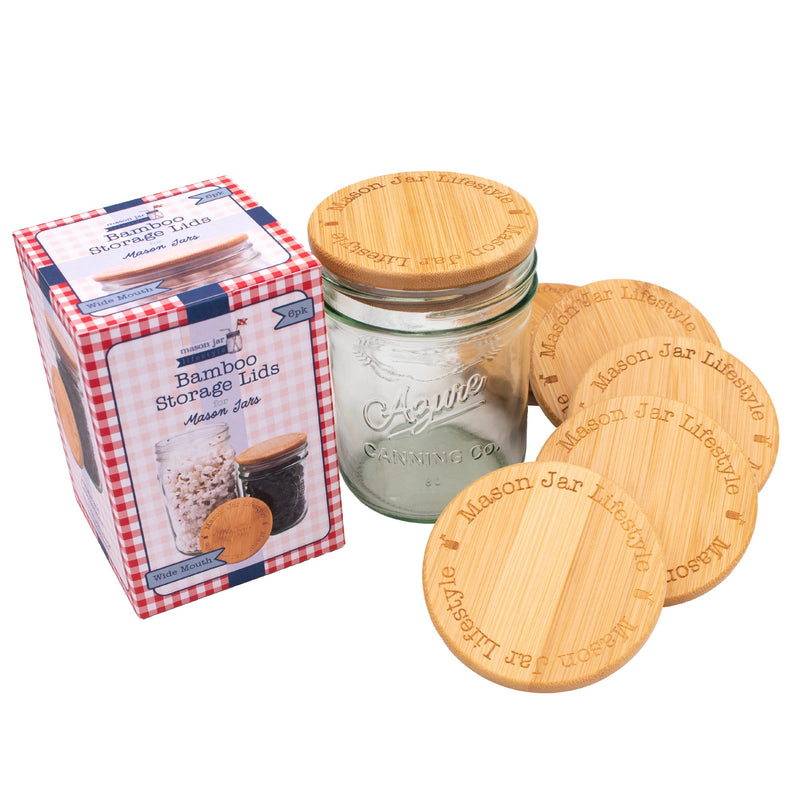 Load image into Gallery viewer, Bamboo Storage Stopper Lids for Mason Jars
