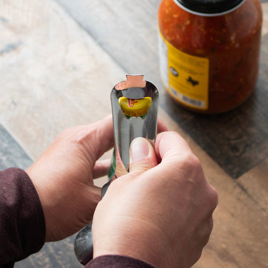Mason Jar Dent-Free Lid Opener - Stainless Steel