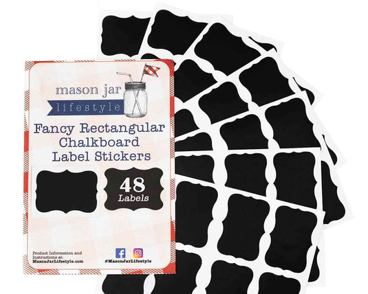 Vinyl Chalkboard Labels Stickers 48 Pack, shown in use, view 5
