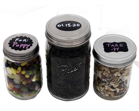 Vinyl chalkboard label stickers, 48-pack