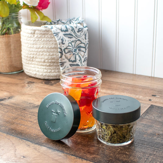Child Resistant Lids for Regular Mouth Mason Jars 2 Pack