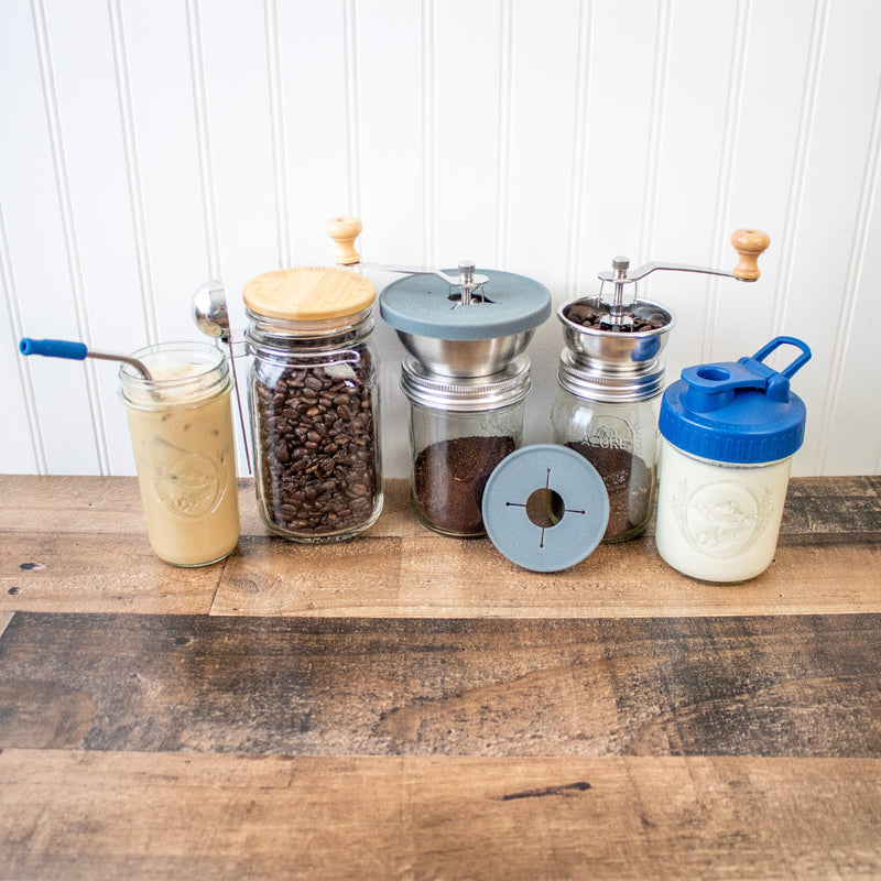 Load image into Gallery viewer, Coffee and Spice Grinder Lid for Mason Jars
